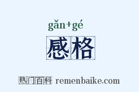 感格是什么意思的图片